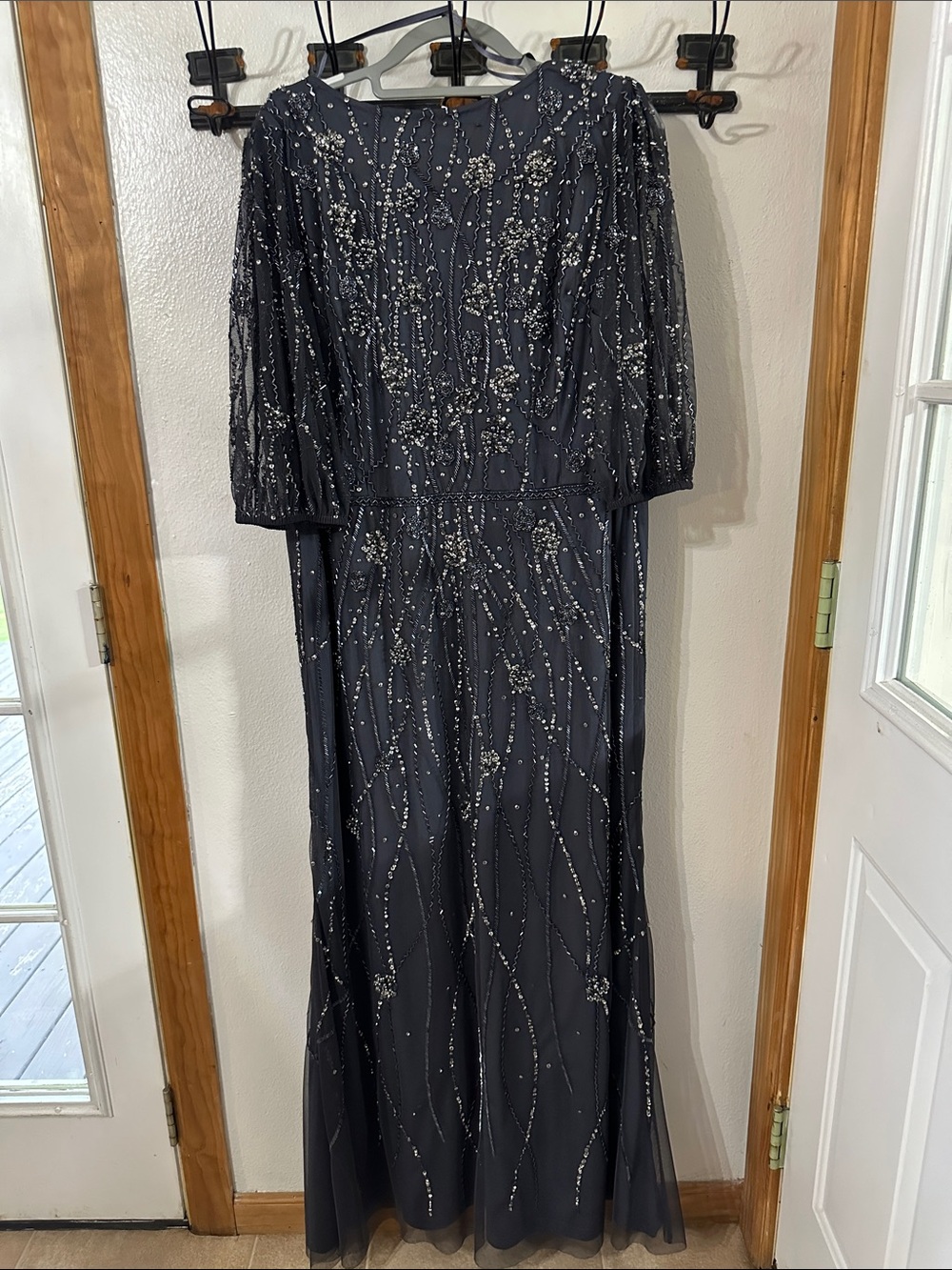 Adrianna Papell Embellished Maxi Dress